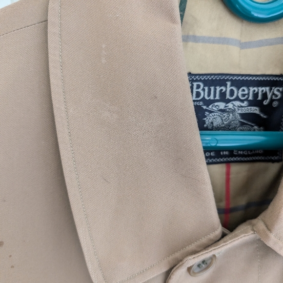 STUNNING Vintage 90s BURBERRY Luxury Designer Trench Long Men Coat - Picture 12 of 15
